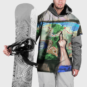 Накидка на куртку 3D с принтом Карта сокровищ в Екатеринбурге, 100% полиэстер |  | Тематика изображения на принте: 