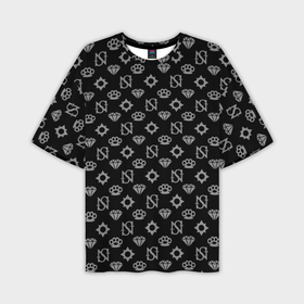 Мужская футболка oversize 3D с принтом Sessanta Nove pattern в Санкт-Петербурге,  |  | 