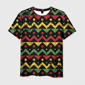 Мужская футболка 3D с принтом Африканская в Белгороде, 100% полиэфир | прямой крой, круглый вырез горловины, длина до линии бедер | Тематика изображения на принте: 