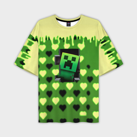 Мужская футболка oversize 3D с принтом Minecraft love toxic в Тюмени,  |  | 