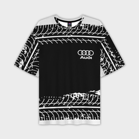 Мужская футболка oversize 3D с принтом Audi sportcolor в Екатеринбурге,  |  | 