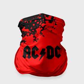 Бандана-труба 3D с принтом AC DC skull rock краски в Тюмени, 100% полиэстер, ткань с особыми свойствами — Activecool | плотность 150‒180 г/м2; хорошо тянется, но сохраняет форму | 