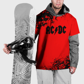 Накидка на куртку 3D с принтом AC DC skull rock краски в Екатеринбурге, 100% полиэстер |  | Тематика изображения на принте: 