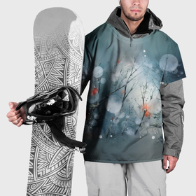Накидка на куртку 3D с принтом Заморозки в Петрозаводске, 100% полиэстер |  | 