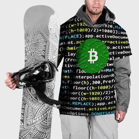 Накидка на куртку 3D с принтом Bitcoin сатоши в Новосибирске, 100% полиэстер |  | Тематика изображения на принте: 