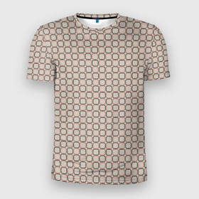 Мужская футболка 3D Slim с принтом В клетку стиль 60 х в Тюмени, 100% полиэстер с улучшенными характеристиками | приталенный силуэт, круглая горловина, широкие плечи, сужается к линии бедра | 