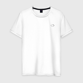 Мужская футболка хлопок с принтом Мини пиг в Петрозаводске, 100% хлопок | прямой крой, круглый вырез горловины, длина до линии бедер, слегка спущенное плечо. | 