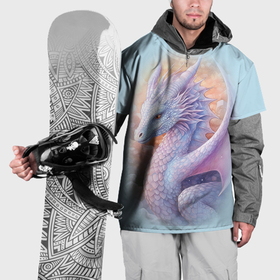 Накидка на куртку 3D с принтом Фэнтази дракон 2024 в Тюмени, 100% полиэстер |  | Тематика изображения на принте: 