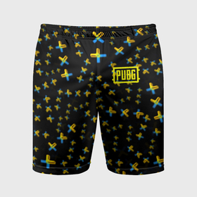 Мужские шорты спортивные с принтом PUBG sticker games в Белгороде,  |  | 
