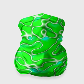 Бандана-труба 3D с принтом Светло зеленый камуфляж , 100% полиэстер, ткань с особыми свойствами — Activecool | плотность 150‒180 г/м2; хорошо тянется, но сохраняет форму | 