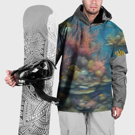 Накидка на куртку 3D с принтом Рыбы под водой в Белгороде, 100% полиэстер |  | 