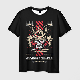 Мужская футболка 3D с принтом Japanese samurai streetwear в Екатеринбурге, 100% полиэфир | прямой крой, круглый вырез горловины, длина до линии бедер | Тематика изображения на принте: 