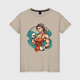 Женская футболка хлопок с принтом Искусство самозащиты , 100% хлопок | прямой крой, круглый вырез горловины, длина до линии бедер, слегка спущенное плечо | 