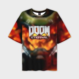 Мужская футболка oversize 3D с принтом Doom eternal games в Тюмени,  |  | 