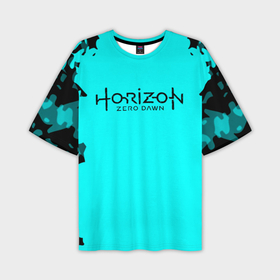Мужская футболка oversize 3D с принтом Horizon: Zero Dawn robotix в Санкт-Петербурге,  |  | Тематика изображения на принте: 