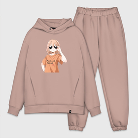 Мужской костюм oversize хлопок с принтом Крутая в очках в Ухте,  |  | 