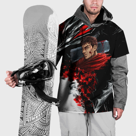 Накидка на куртку 3D с принтом Berserk anime logo в Тюмени, 100% полиэстер |  | 
