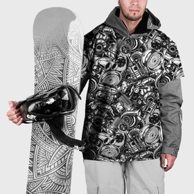 Накидка на куртку 3D с принтом Автотюнинг   запчасти в Екатеринбурге, 100% полиэстер |  | 
