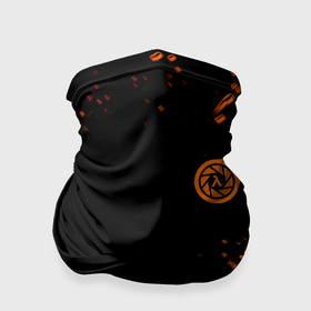 Бандана-труба 3D с принтом Half life orange splash city 17 в Белгороде, 100% полиэстер, ткань с особыми свойствами — Activecool | плотность 150‒180 г/м2; хорошо тянется, но сохраняет форму | Тематика изображения на принте: 