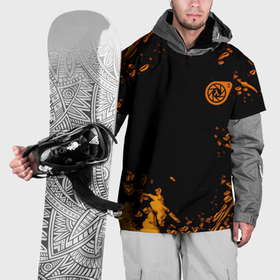 Накидка на куртку 3D с принтом Half life orange splash city 17 в Петрозаводске, 100% полиэстер |  | Тематика изображения на принте: 