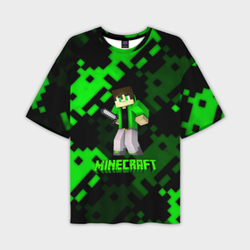 Мужская футболка oversize 3D с принтом Minecraft персонаж из игры в Тюмени,  |  | 