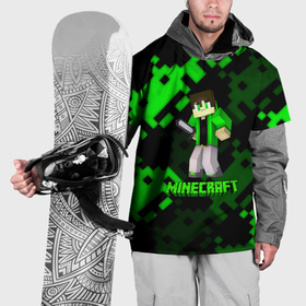 Накидка на куртку 3D с принтом Minecraft персонаж из игры , 100% полиэстер |  | Тематика изображения на принте: 