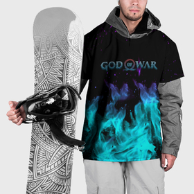 Накидка на куртку 3D с принтом God of war неоновый шторм в Курске, 100% полиэстер |  | Тематика изображения на принте: 
