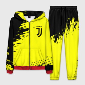Мужской костюм 3D с принтом Juventus спортивные краски , 100% полиэстер | Манжеты и пояс оформлены тканевой резинкой, двухслойный капюшон со шнурком для регулировки, карманы спереди | Тематика изображения на принте: 