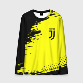 Мужской лонгслив 3D с принтом Juventus спортивные краски , 100% полиэстер | длинные рукава, круглый вырез горловины, полуприлегающий силуэт | Тематика изображения на принте: 