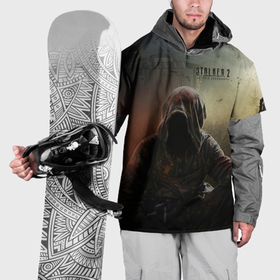 Накидка на куртку 3D с принтом STALKER 2 чёрный сталкер в Курске, 100% полиэстер |  | Тематика изображения на принте: 