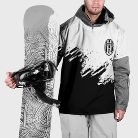 Накидка на куртку 3D с принтом Juventus black sport texture , 100% полиэстер |  | Тематика изображения на принте: 
