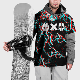 Накидка на куртку 3D с принтом Love death  robots strom в Новосибирске, 100% полиэстер |  | Тематика изображения на принте: 