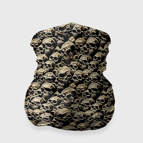 Бандана-труба 3D с принтом Грязные черепа , 100% полиэстер, ткань с особыми свойствами — Activecool | плотность 150‒180 г/м2; хорошо тянется, но сохраняет форму | 