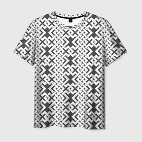 Мужская футболка 3D с принтом Кельтский орнамент в Кировске, 100% полиэфир | прямой крой, круглый вырез горловины, длина до линии бедер | 