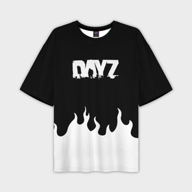 Мужская футболка oversize 3D с принтом Dayz огонь апокалипсис в Новосибирске,  |  | 