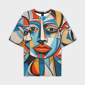 Мужская футболка oversize 3D с принтом Пикассо абстракция в Тюмени,  |  | 