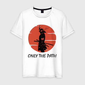 Мужская футболка хлопок с принтом Фанатам духа самураев , 100% хлопок | прямой крой, круглый вырез горловины, длина до линии бедер, слегка спущенное плечо. | 