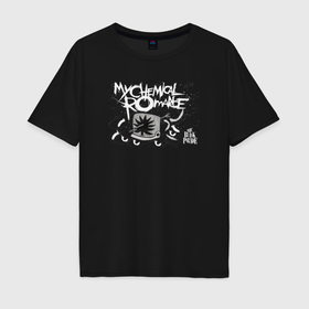Мужская футболка хлопок Oversize с принтом The black parade quote в Курске, 100% хлопок | свободный крой, круглый ворот, “спинка” длиннее передней части | 