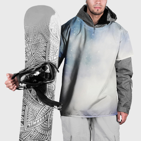 Накидка на куртку 3D с принтом Буран в лесу в Кировске, 100% полиэстер |  | 
