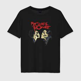 Мужская футболка хлопок Oversize с принтом My Chemical Romance english в Кировске, 100% хлопок | свободный крой, круглый ворот, “спинка” длиннее передней части | 