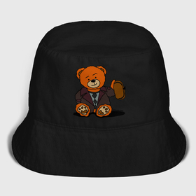 Мужская панама хлопок с принтом Медведь Кащей с шапкой ушанкой в Петрозаводске,  |  | 