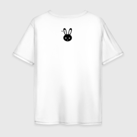 Мужская футболка хлопок Oversize с принтом Your bunny wrote 2024 , 100% хлопок | свободный крой, круглый ворот, “спинка” длиннее передней части | 