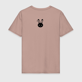 Мужская футболка хлопок с принтом Your bunny wrote 2024 , 100% хлопок | прямой крой, круглый вырез горловины, длина до линии бедер, слегка спущенное плечо. | Тематика изображения на принте: 