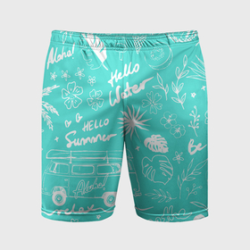 Мужские шорты спортивные с принтом Летнее настроение на пляже в Белгороде,  |  | Тематика изображения на принте: 