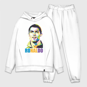 Мужской костюм oversize хлопок с принтом Smiling Ronaldo в Кировске,  |  | 