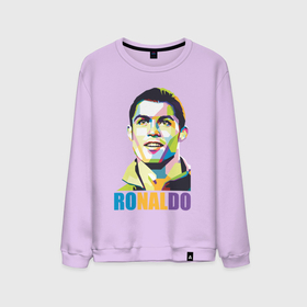 Мужской свитшот хлопок с принтом Smiling Ronaldo в Курске, 100% хлопок |  | 