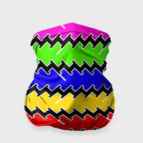 Бандана-труба 3D с принтом Горизонтальные разноцветные линии в Тюмени, 100% полиэстер, ткань с особыми свойствами — Activecool | плотность 150‒180 г/м2; хорошо тянется, но сохраняет форму | 