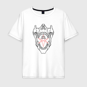 Мужская футболка хлопок Oversize с принтом Bring Me the Horizon   logo в Кировске, 100% хлопок | свободный крой, круглый ворот, “спинка” длиннее передней части | 