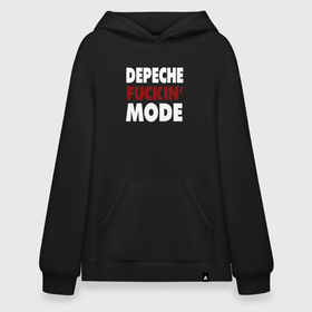 Худи SuperOversize хлопок с принтом Depeche Funkin Mode в Белгороде, 70% хлопок, 30% полиэстер, мягкий начес внутри | карман-кенгуру, эластичная резинка на манжетах и по нижней кромке, двухслойный капюшон
 | 