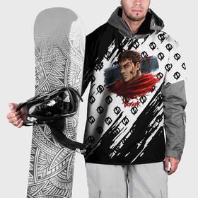 Накидка на куртку 3D с принтом Berserk anime black pattern , 100% полиэстер |  | Тематика изображения на принте: 